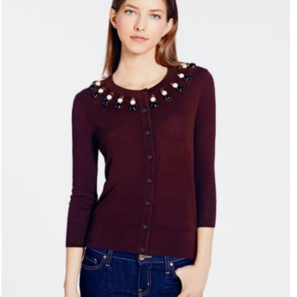 Kate Spade CoCoa Rio Embellished Cardigan NWOT